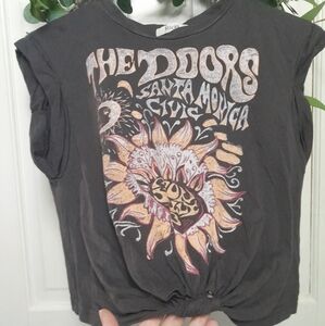 The Doors rolled cuff tank